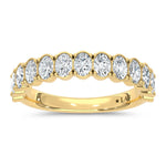14K Yellow Gold Lab Grown Diamond 1 1/3 ct. tw. Oval Shape Wedding Band | Picasso Gold & Diamond