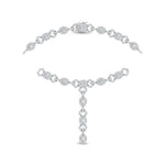 14K White Gold Lab Grown Diamond 16 3/4 Ct.Tw. Fashion Necklace  Picasso Gold & Diamond Jewelry