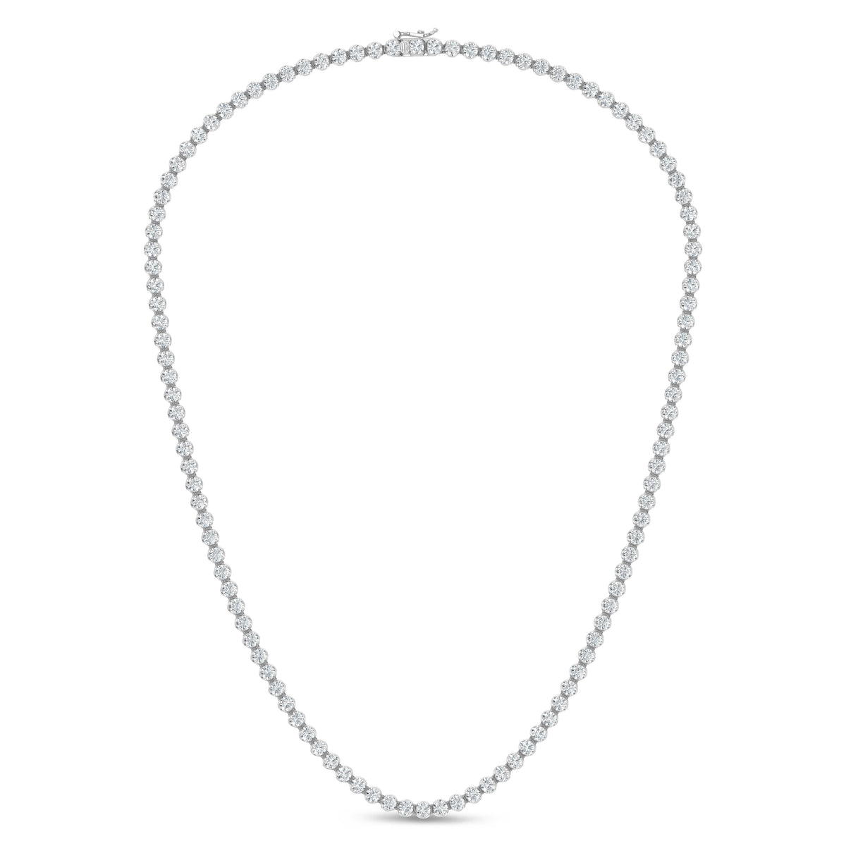 14K White Gold Lab Grown Diamond 10 1/2 Ct.Tw. Floating Necklace  Picasso Gold & Diamond Jewelry