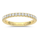 14K Yellow Gold Lab Grown Diamond 3/8 ct. tw. Wedding Band | Picasso Gold & Diamond