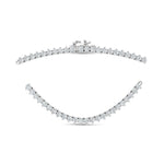 14K White Gold Lab Grown Diamond 10 Ct.Tw. 3 Prong Necklace  Picasso Gold & Diamond Jewelry