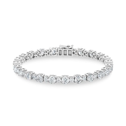 14K White Gold Lab Grown Diamond 10 Ct.Tw. Fashion Bracelet
