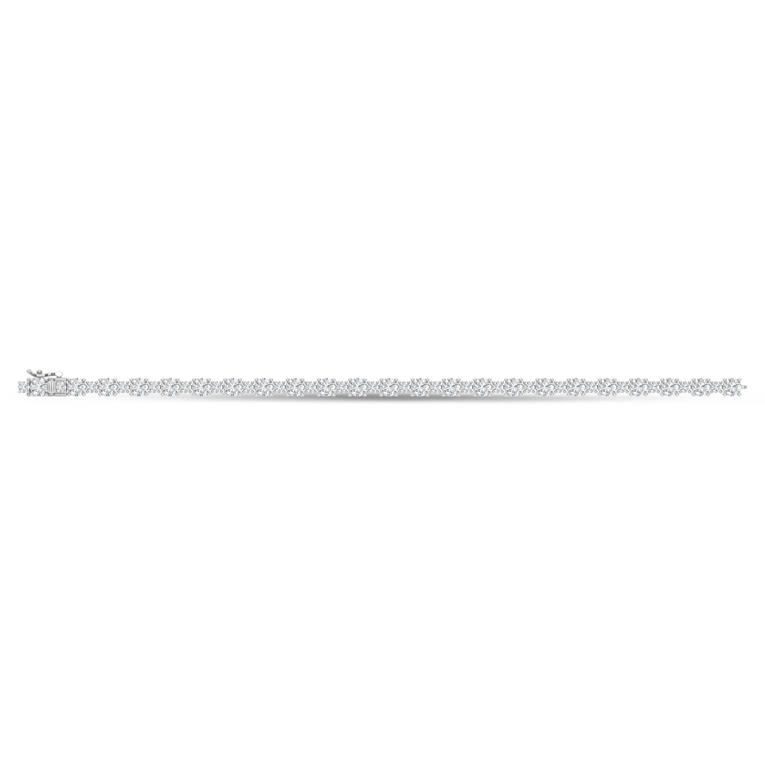 14K White Gold Lab Grown Diamond 10 Ct.Tw. Fashion Bracelet