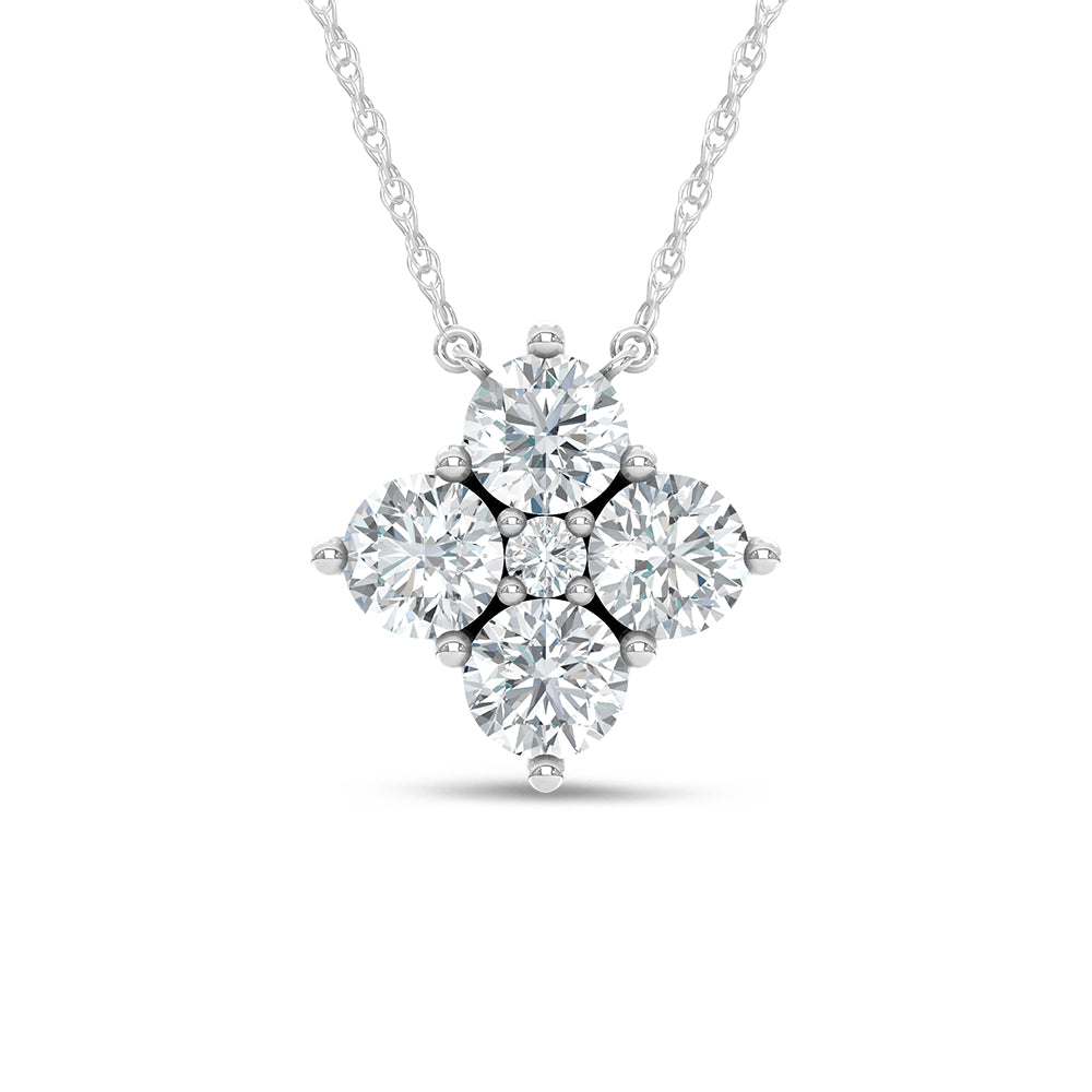 Pendants 14K White Gold Lab Grown Diamond 1 5/8 Ct.Tw. Fashion Necklace 14K White Gold Lab Grown Diamond 1 5/8 Ct.Tw. Fashion Necklace -  LG2267W-NL