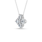14K White Gold Lab Grown Diamond 1 5/8 Ct.Tw. Fashion Necklace  Picasso Gold & Diamond Jewelry