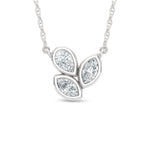 14K White Gold Lab Grown Diamond  1/3 Ct.Tw. Fashion Necklace  Picasso Gold & Diamond Jewelry