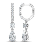 14K White Gold Lab Grown Diamond 2 1/6 Ct.Tw. Hoop Earrings  Picasso Gold & Diamond Jewelry
