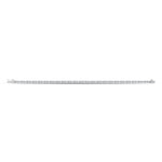 14k White Gold bracelet, showcasing 3.33 CTW lab grown diamond, side profile view.