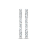 14K White Gold Lab Grown Round Diamond 5 Ct.Tw. In and Out Hoop Earrings  Picasso Gold & Diamond Jewelry