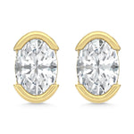 14K Yellow Gold Lab Grown Diamond 1/2 Ct.Tw. Oval Stud Earrings  Picasso Gold & Diamond Jewelry