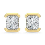 14K Yellow Gold Lab Grown Diamond 1/2 Ct.Tw. Radiant Stud Earrings  Picasso Gold & Diamond Jewelry
