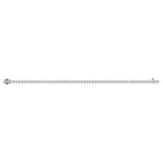 Classic 14k White Gold tennis bracelet, featuring 8.1 CTW lab grown diamond, side profile view.