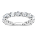 14K White Gold Lab Grown Diamond 2 1/5 ct. tw. Oval Shape East West Wedding Band | Picasso Gold & Diamond
