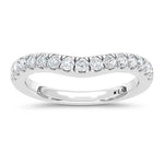 14K White Gold Lab Grown Diamond 1/2 ct. tw. Chevron Band | Picasso Gold & Diamond