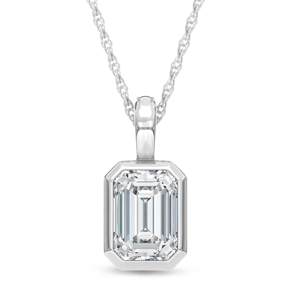 14K White Gold Lab Grown Diamond 1/2 Ct.Tw.Fashion Pendant  Picasso Gold & Diamond Jewelry