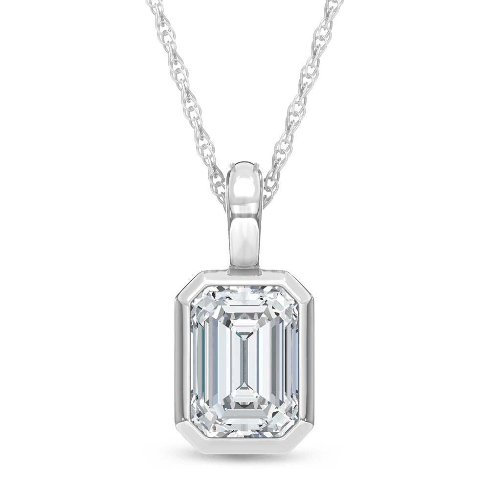 14K White Gold Lab Grown Diamond 1/2 Ct.Tw.Fashion Pendant  Picasso Gold & Diamond Jewelry
