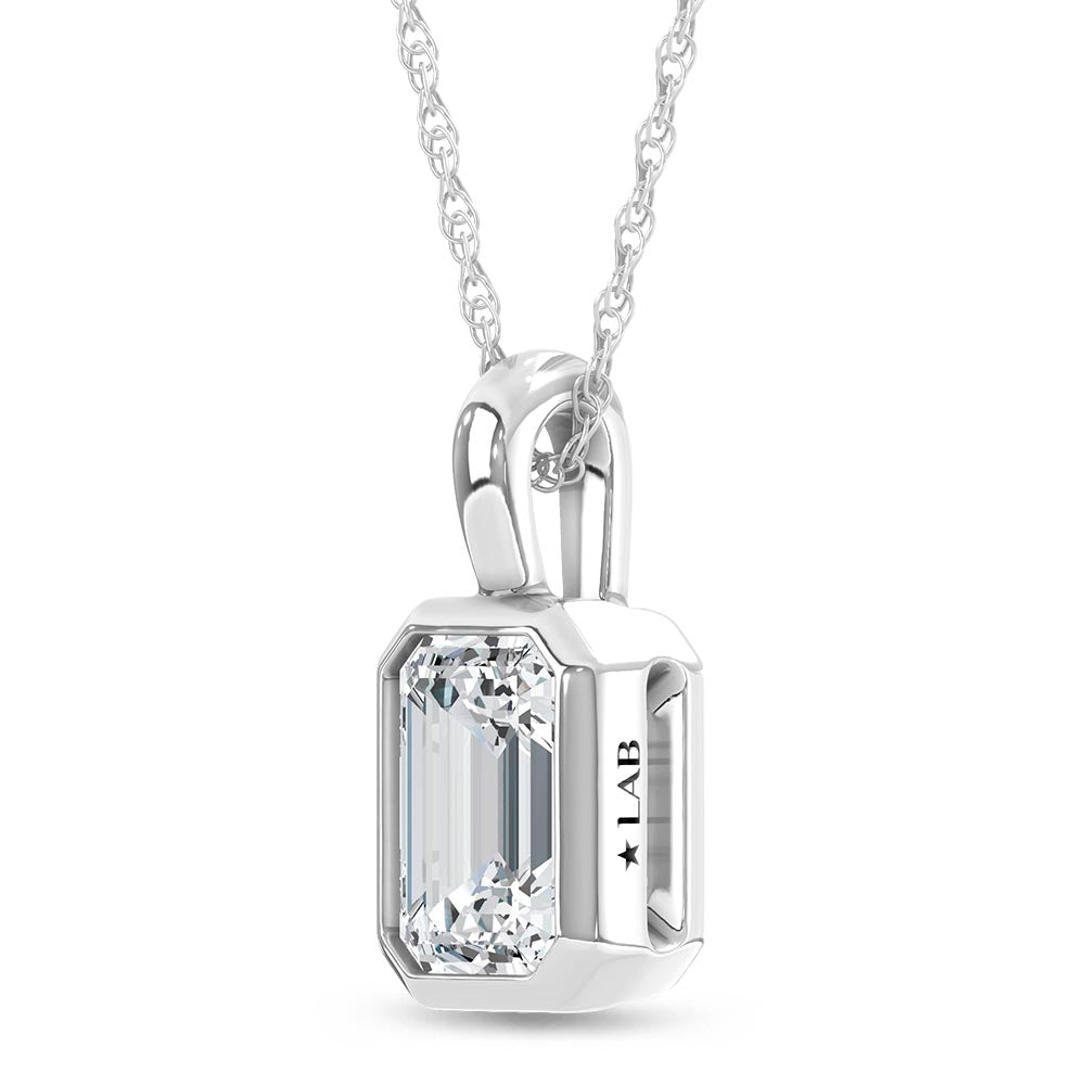 14K White Gold Lab Grown Diamond 1/2 Ct.Tw.Fashion Pendant  Picasso Gold & Diamond Jewelry