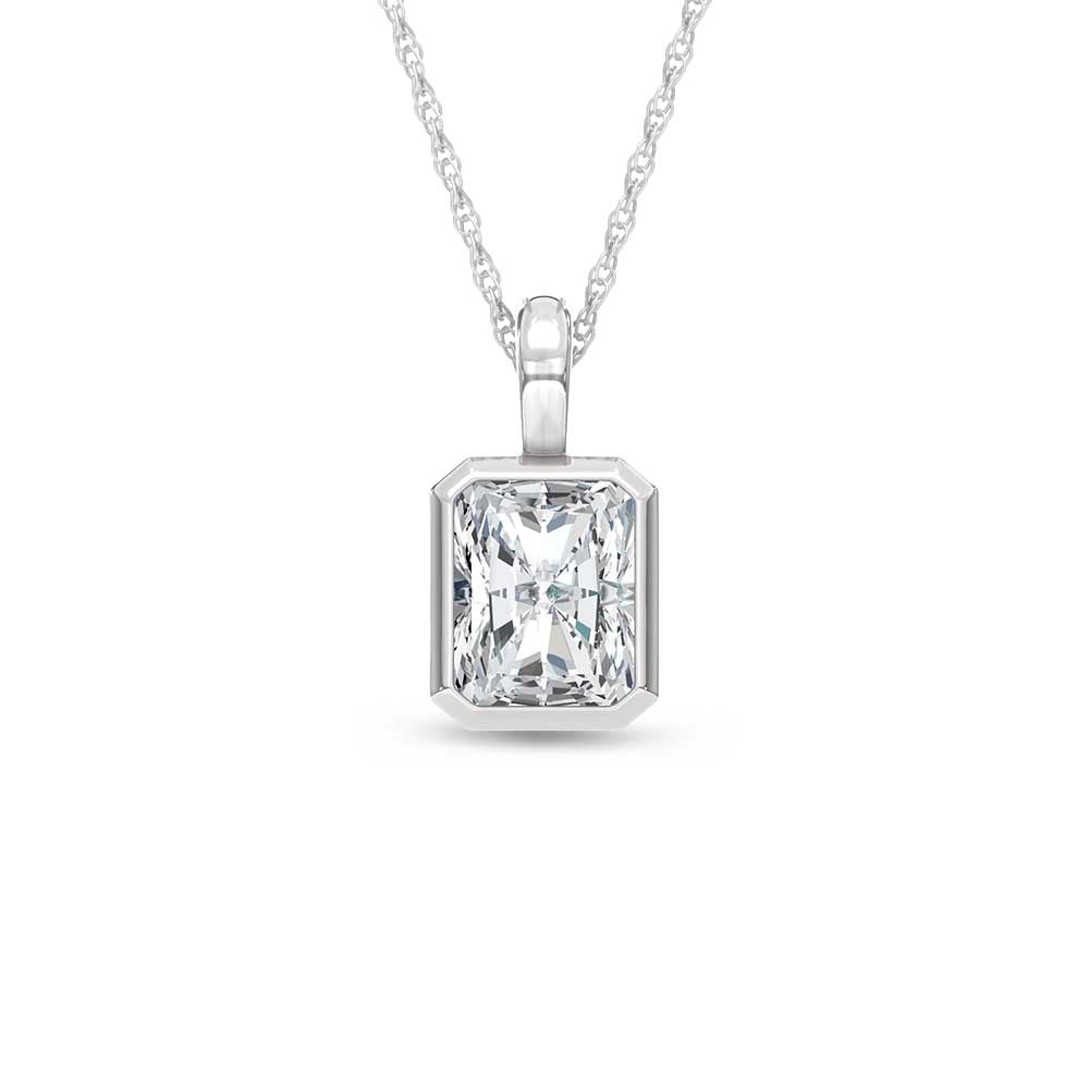 14K White Gold Lab Grown Diamond 1/2 Ct.Tw.Fashion Pendant  Picasso Gold & Diamond Jewelry