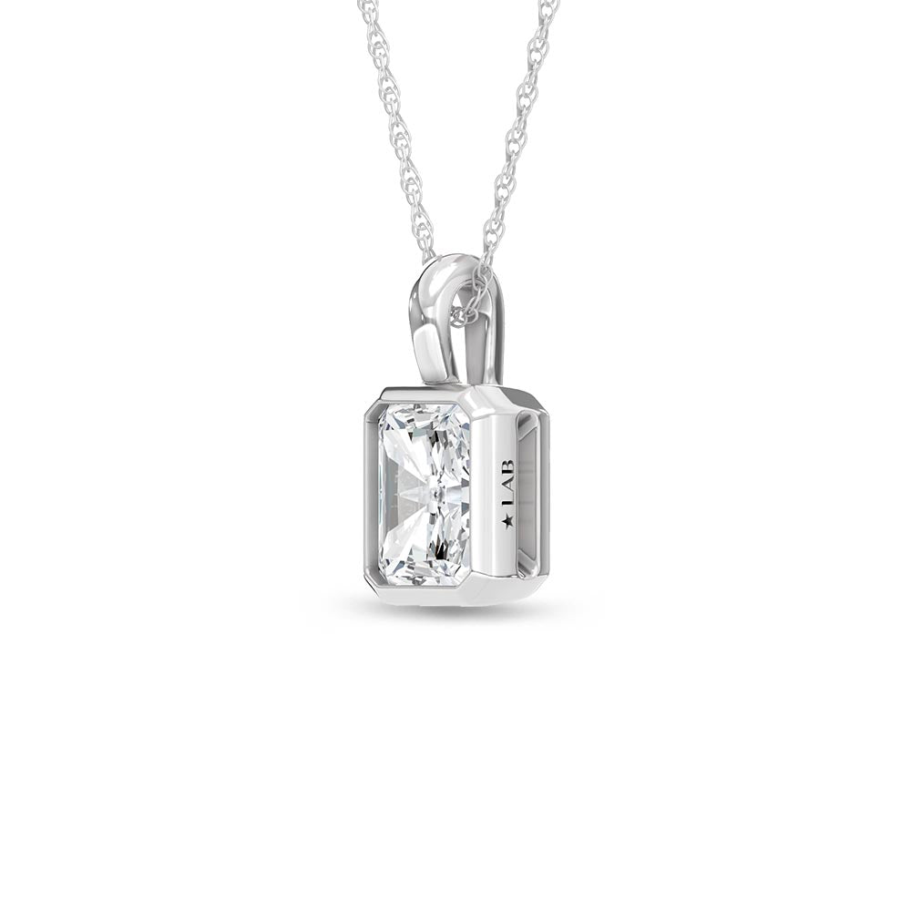 14K White Gold Lab Grown Diamond 1/2 Ct.Tw.Fashion Pendant  Picasso Gold & Diamond Jewelry