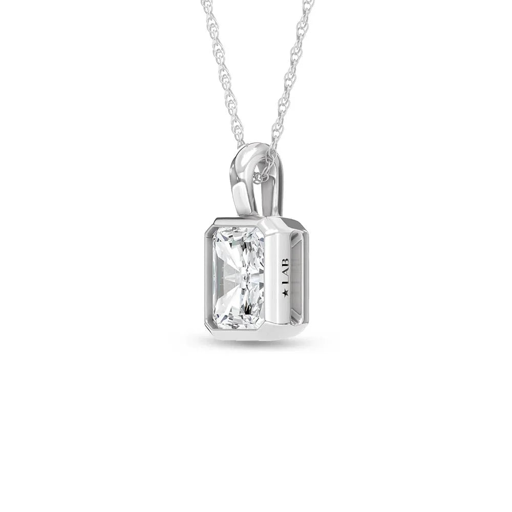 14K White Gold Lab Grown Diamond 1/2 Ct.Tw.Fashion Pendant  Picasso Gold & Diamond Jewelry