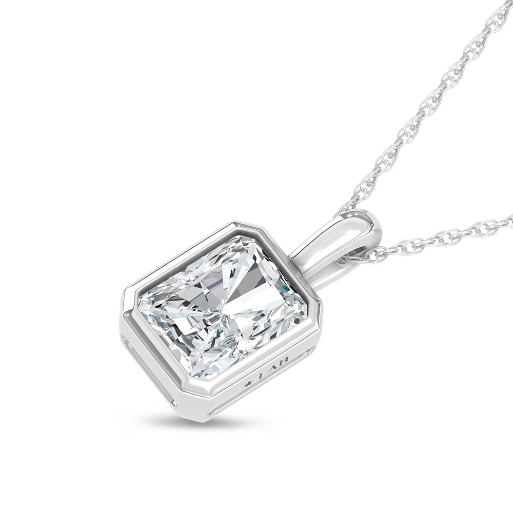 14K White Gold Lab Grown Diamond 1/2 Ct.Tw.Fashion Pendant  Picasso Gold & Diamond Jewelry