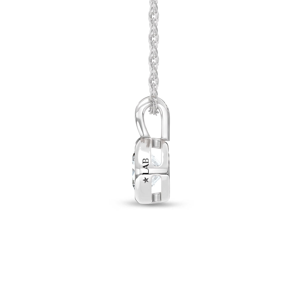 14K White Gold Lab Grown Diamond 1/2 Ct.Tw.Fashion Pendant  Picasso Gold & Diamond Jewelry