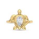 14K Yellow Gold Lab Grown Diamond 3/4 ct. tw. Fashion Ring, detailed angle view