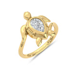 14K Yellow Gold Lab Grown Diamond 3/4 ct. tw. Fashion Ring, top view of the diamonds