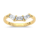 14K Yellow Gold Lab Grown Diamond 3/8 ct. tw. Chevron Band | Picasso Gold & Diamond