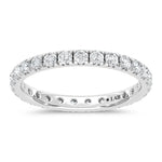 14K White Gold Lab Grown Diamond 1 ct. tw. Round Shape Anniversary Band | Picasso Gold & Diamond