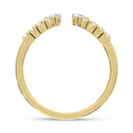 14K Yellow Gold Lab Grown Diamond 1/3 ct. tw. Fashion Band, close-up of the diamond setting