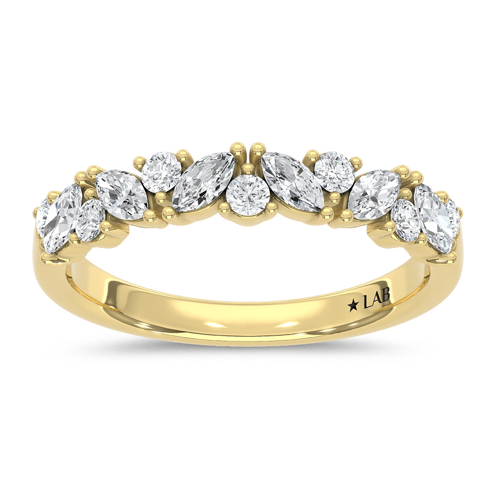 14K Yellow Gold Lab Grown Diamond 5/8 ct. tw. Fashion Band | Picasso Gold & Diamond