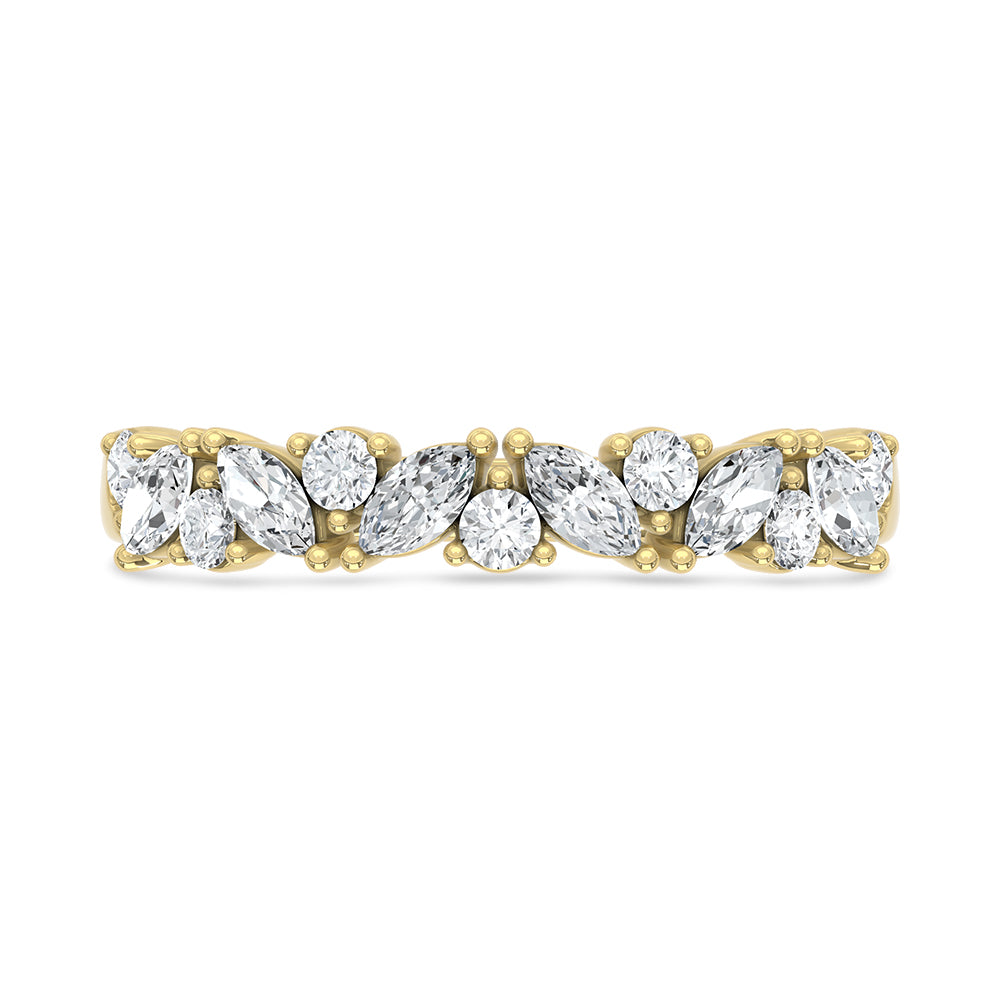 14K Yellow Gold Lab Grown Diamond 5/8 ct. tw. Fashion Band, detailed angle view