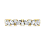 14K Yellow Gold Lab Grown Diamond 5/8 ct. tw. Fashion Band, detailed angle view