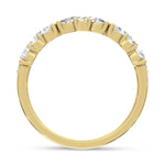 14K Yellow Gold Lab Grown Diamond 5/8 ct. tw. Fashion Band, close-up of the setting