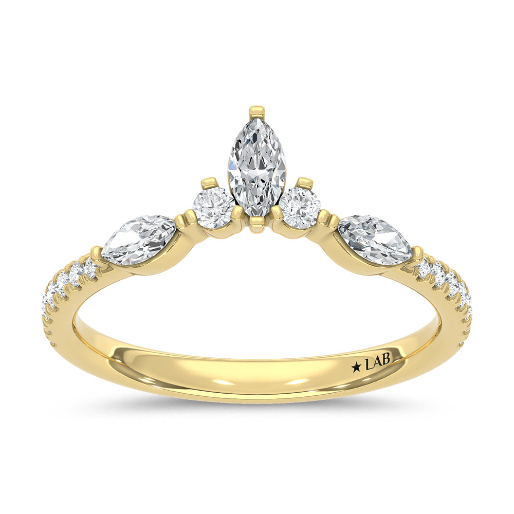 14K Yellow Gold Lab Grown Diamond 1/2 ct. tw. Fashion Band | Picasso Gold & Diamond
