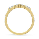 14K Yellow Gold Lab Grown Diamond 1/2 ct. tw. Fashion Band, close-up of the diamond setting