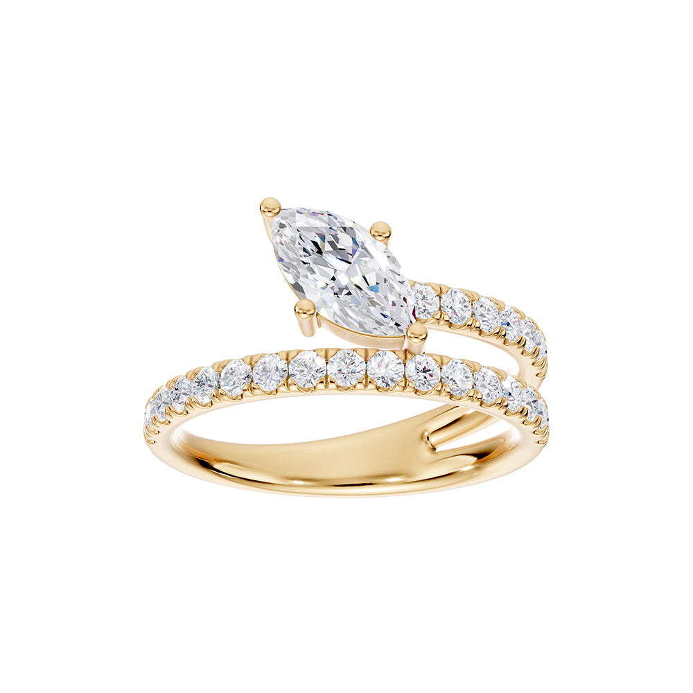14K Yellow Gold 1 1/4 ct. tw. Lab Grown Diamond Fashion Ring | Picasso Gold & Diamond