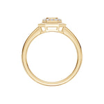 14K Yellow Gold 1/2 ct. tw. Lab Grown Diamond Fashion Ring, close-up of the setting