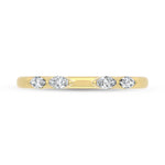 14K Yellow Gold Lab Grown Diamond 1/5 ct. tw. Pear-Shaped Open Bypass Ring, detailed angle view