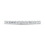 14K White Gold Lab Grown Diamond 1/2 ct. tw. Anniversary Band, side profile view showing the band