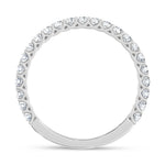 14K White Gold Lab Grown Diamond 1/2 ct. tw. Anniversary Band, close-up of the diamond setting
