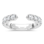 14K White Gold Lab Grown Diamond 1 ct. tw. Open Band | Picasso Gold & Diamond