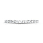 14K White Gold Lab Grown Diamond 1/2 ct. tw. Anniversary Band, side profile view showing the band