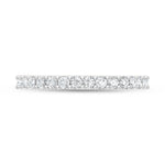 14K White Gold Lab Grown Diamond 1/2 ct. tw. Anniversary Band, side profile view showing the band
