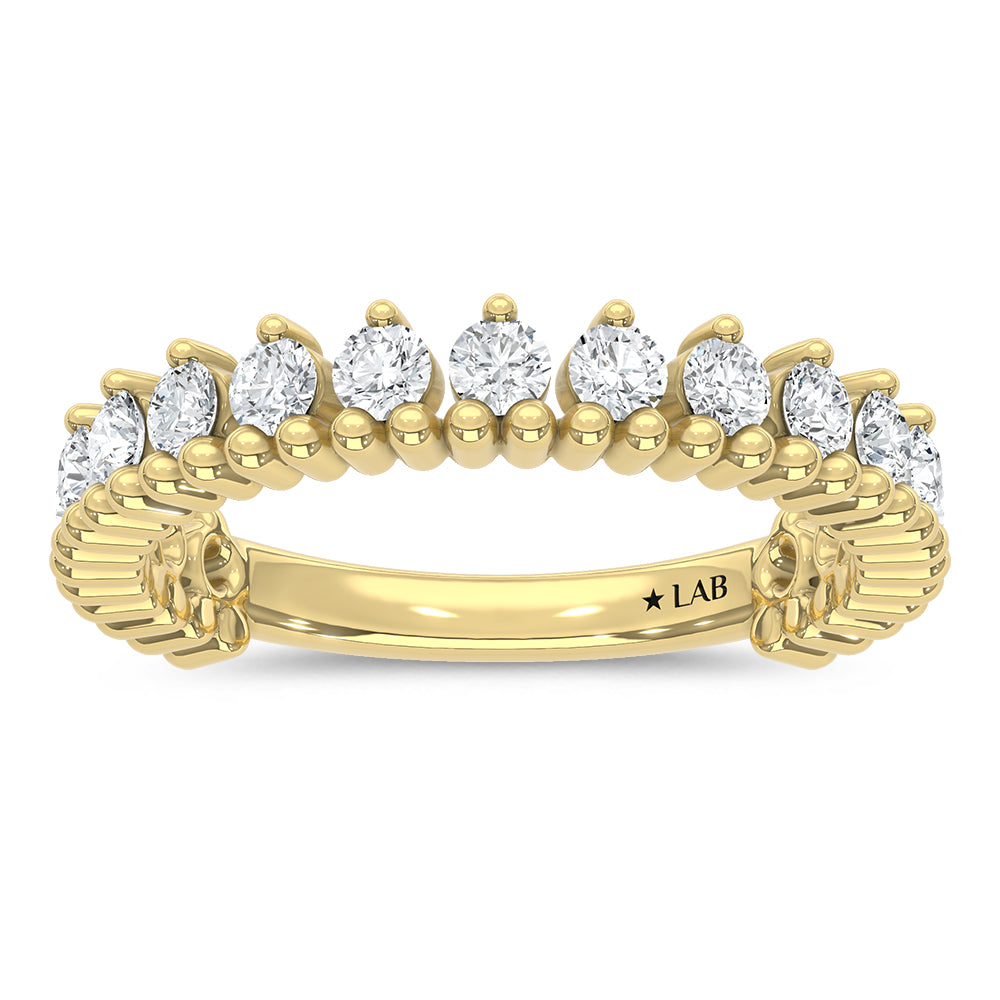 14K Yellow Gold Lab Grown Diamond 3/4 ct. tw. Fashion Band | Picasso Gold & Diamond