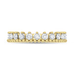 14K Yellow Gold Lab Grown Diamond 3/4 ct. tw. Fashion Band, detailed angle view