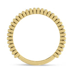 14K Yellow Gold Lab Grown Diamond 3/4 ct. tw. Fashion Band, close-up of the setting