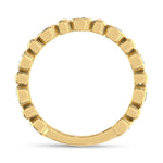 14K Yellow Gold Lab Grown Diamond 1/2 ct. tw. Fashion Band, close-up of the diamond setting