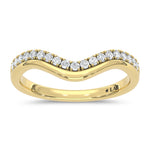 14K Yellow Gold Lab Grown Diamond 1/4 ct. tw. Chevron Band | Picasso Gold & Diamond